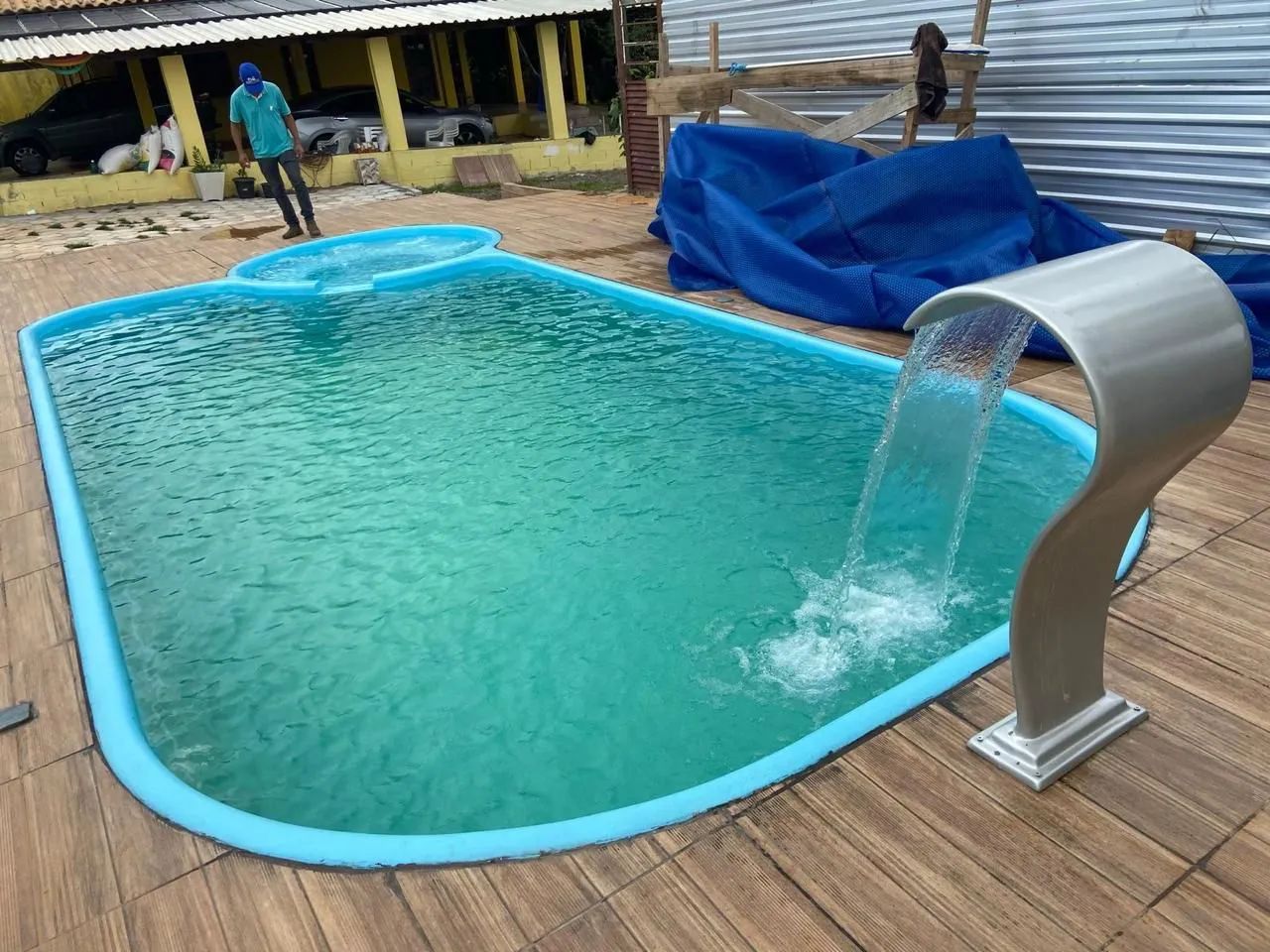 Piscina de 8,50x3,70x1,40 com spa - Foto 2