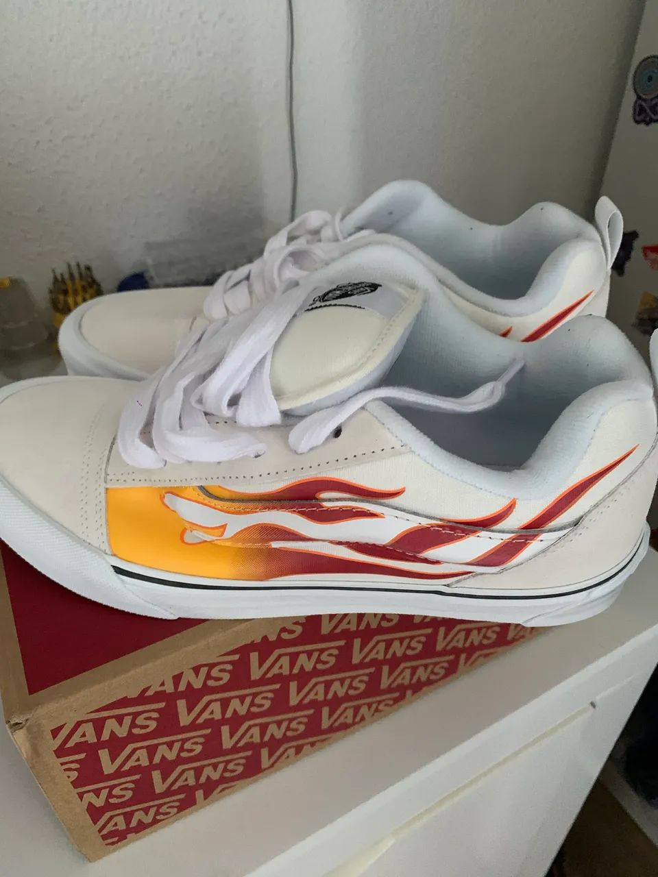 Tênis Knu Skool Flame Cream - Foto 3