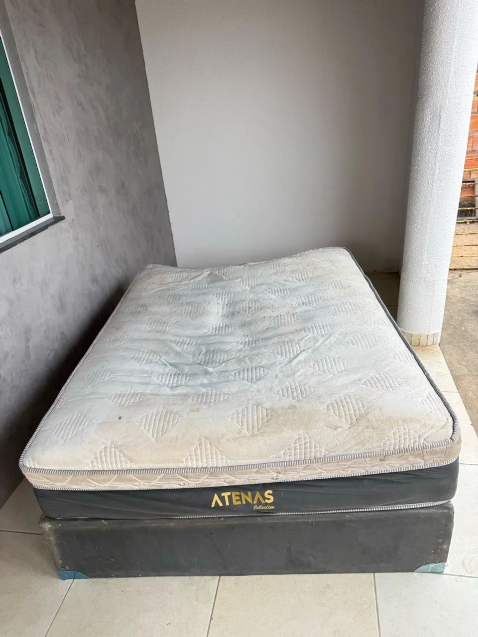 Vendo cama box com base e colchão  - Foto 3