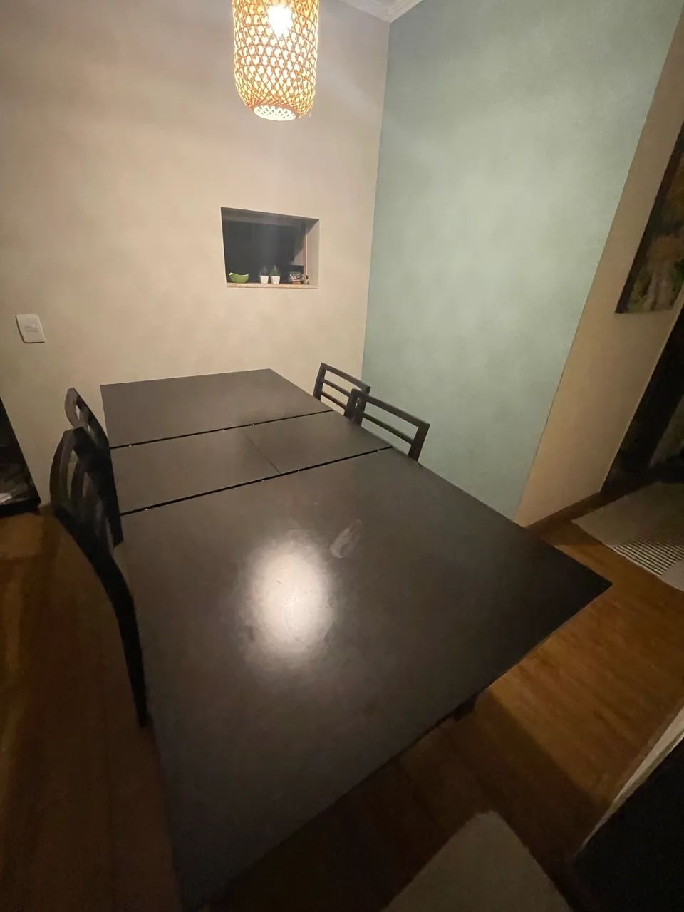 Mesa extensível 4 a 8 lugares + 4 cadeiras - Foto 4