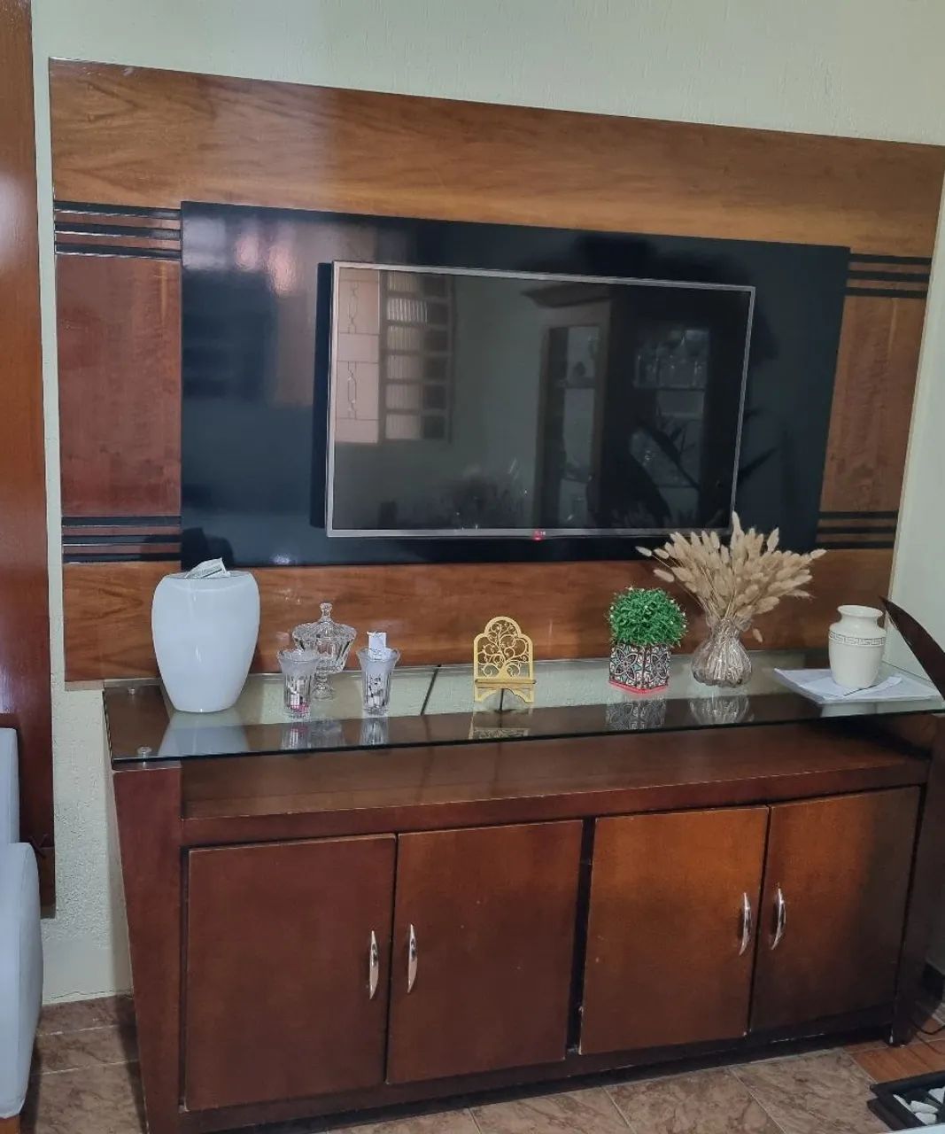 Conjunto rack e painel