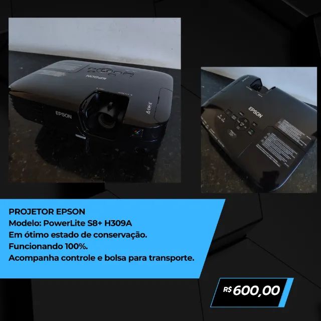 Projetor Epson Powerlite S8+