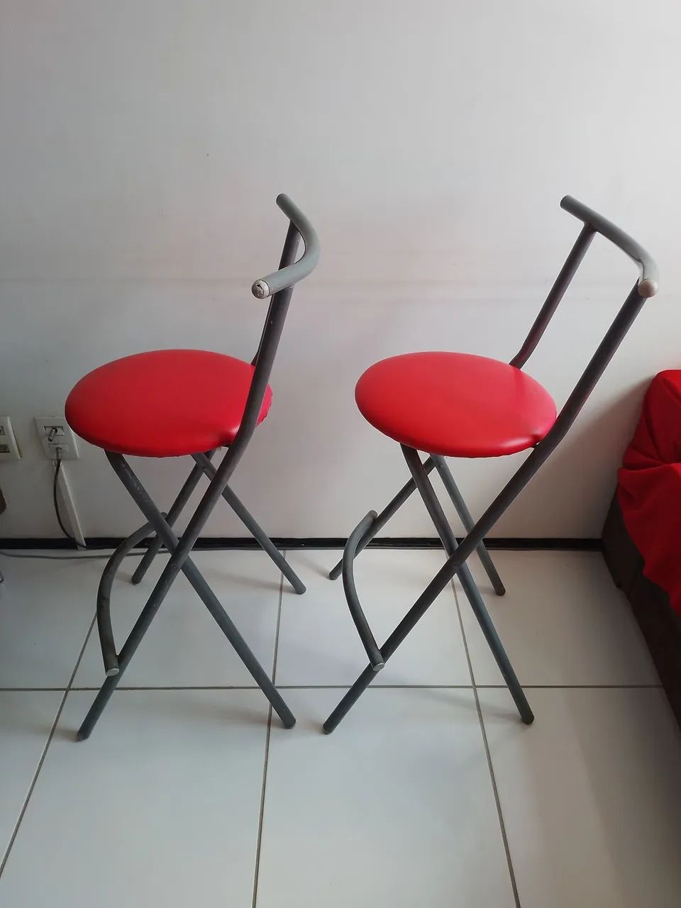 2 Banquetas Vermelhas - Foto 2