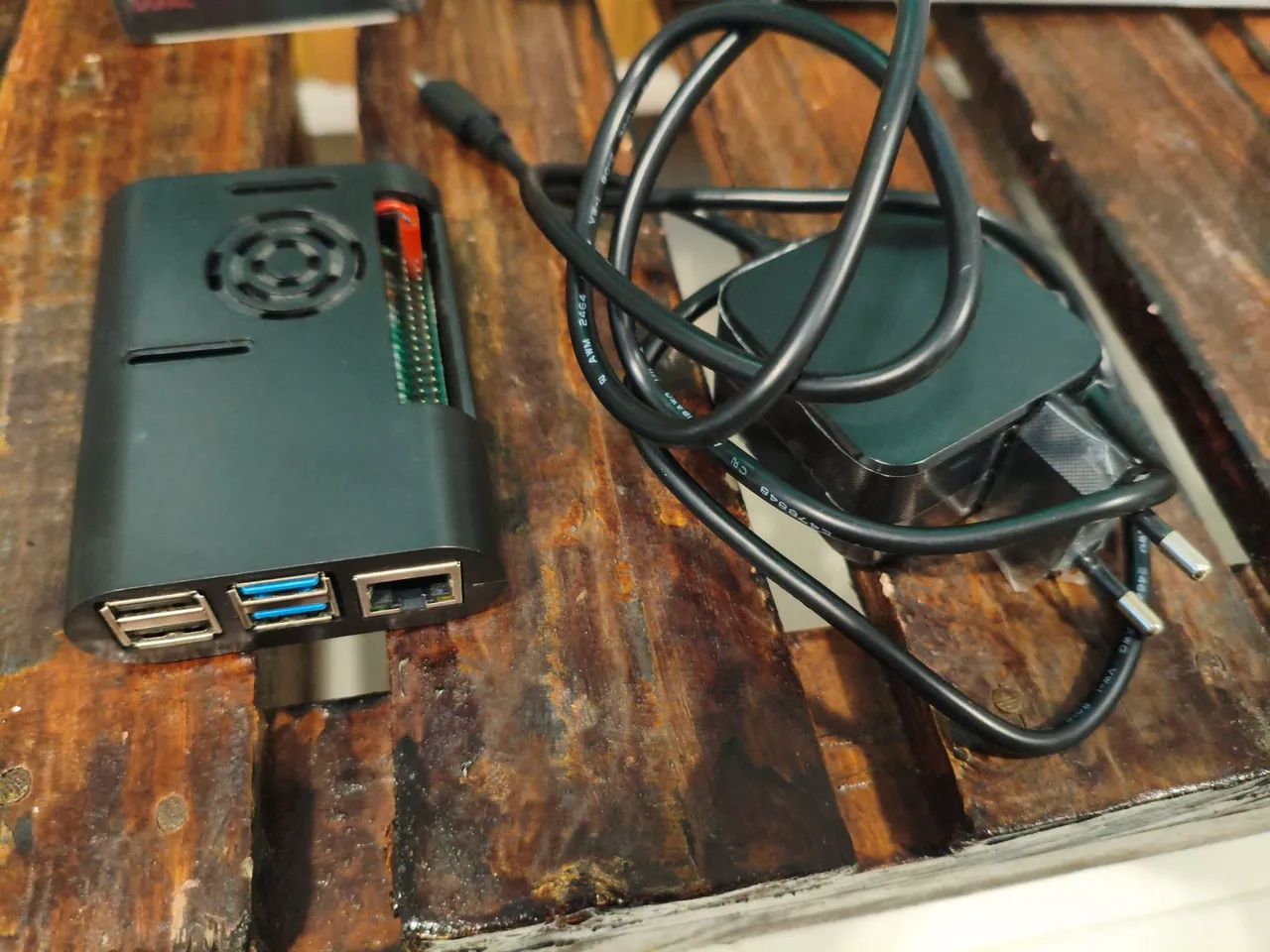 Raspberry pi4 4GB + CASE + FONTE BOA + MICROSD64GB - Foto 2