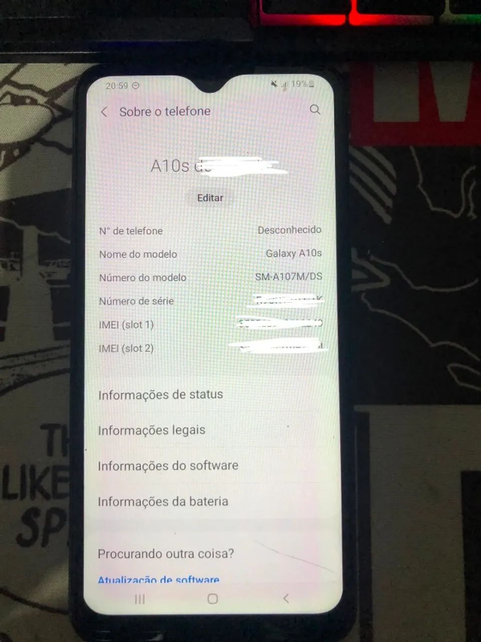 Samsung Galaxy A10s Funcionando Perfeitamente - Desbloqueado - Foto 5