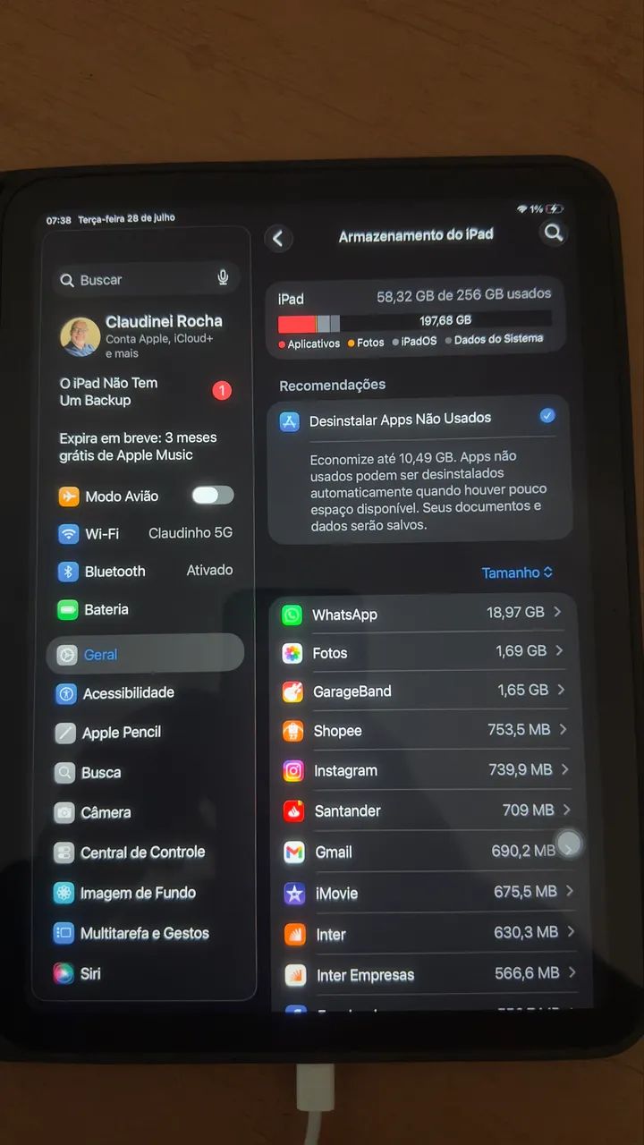 Vendo iPAD 10° geração  256 GB  - Foto 5