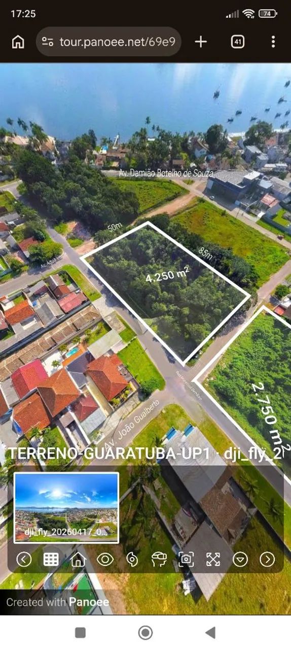 Duas áreas na beira da Baía de Guaratuba -Pr 4.200 m² e outra 2.750  m² - Foto 9