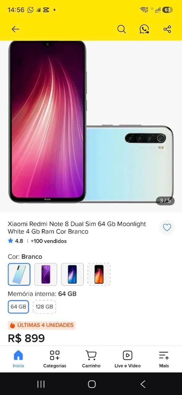 Xiaomi Redmi note 8T 64gb - Foto 3
