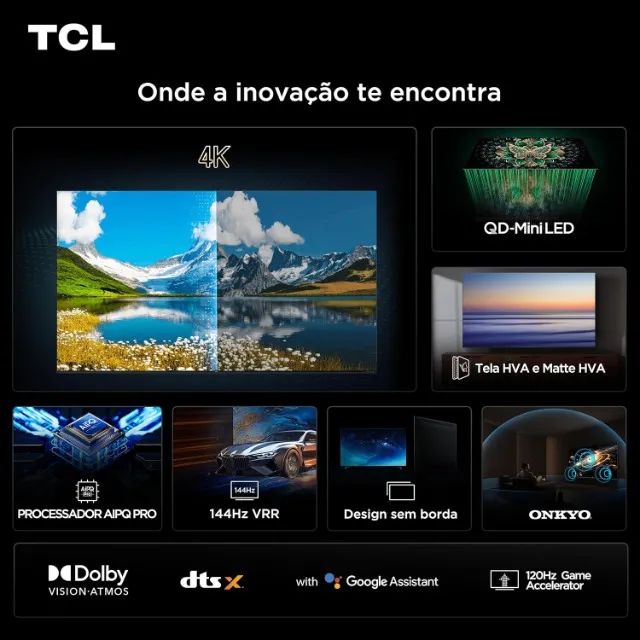 (LACRADA) SMART TV TCL 65 C6K MINI LED - Foto 4