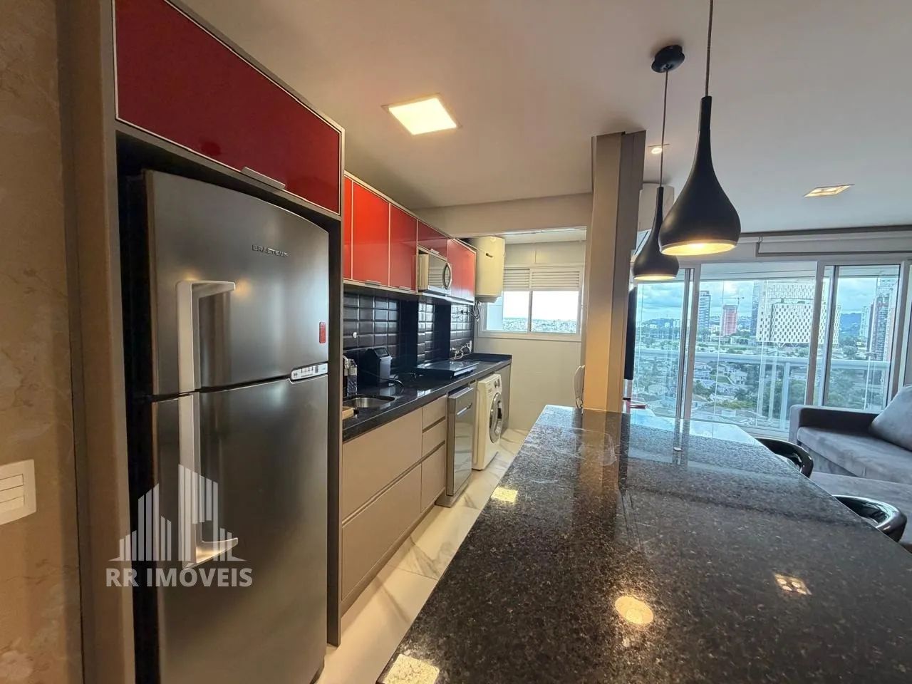 RR9977 Apartamento MOBLIADO 50m² CONDOMÍNIO NOVARE - OPORTUNIDADE - 1 Dorm 1 Vaga - Baruer - Foto 2