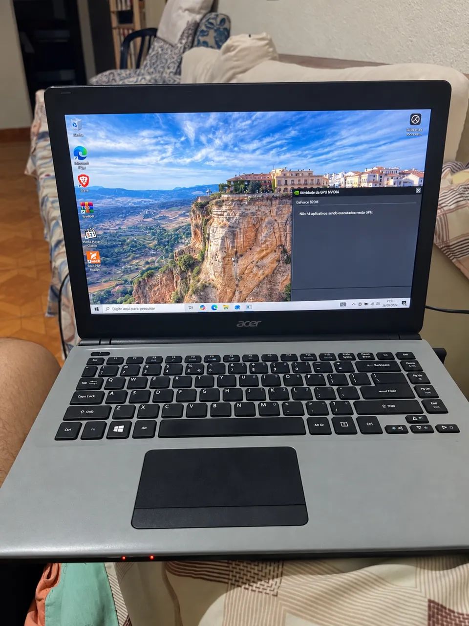 Notebook Acer Gamer i5- 12 de RAM - SSD