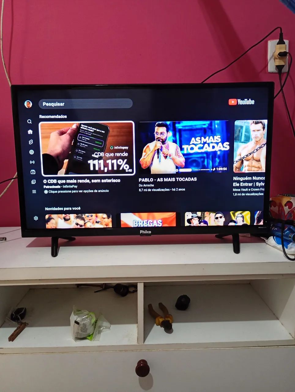 Vendo tv esmarte 32 polegadas estado de nova  - Foto 5