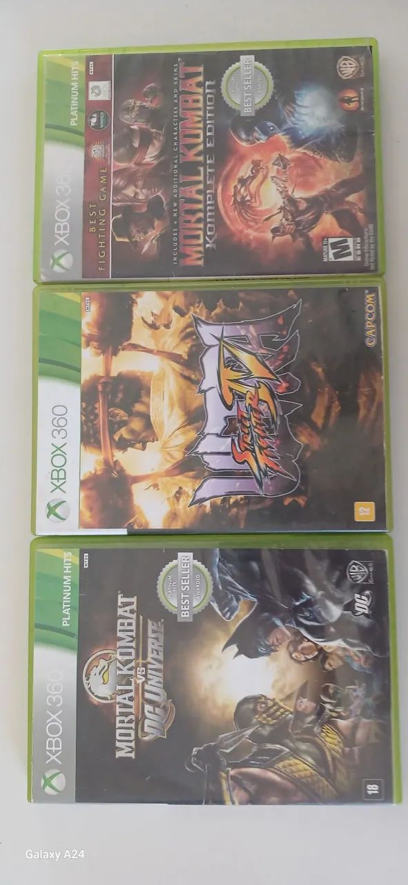 Jogos e Controles Xbox 360. 