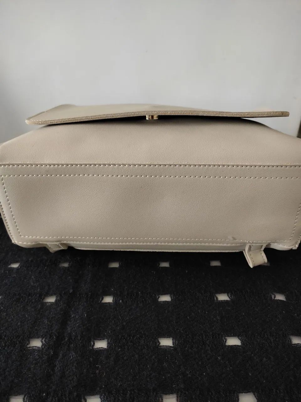 Bolsa Mochila de couro  - Foto 5