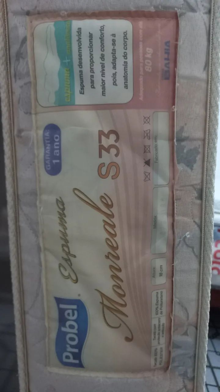 Vendo colchão de Solteiro em ótimo estado de preservação * - Foto 2