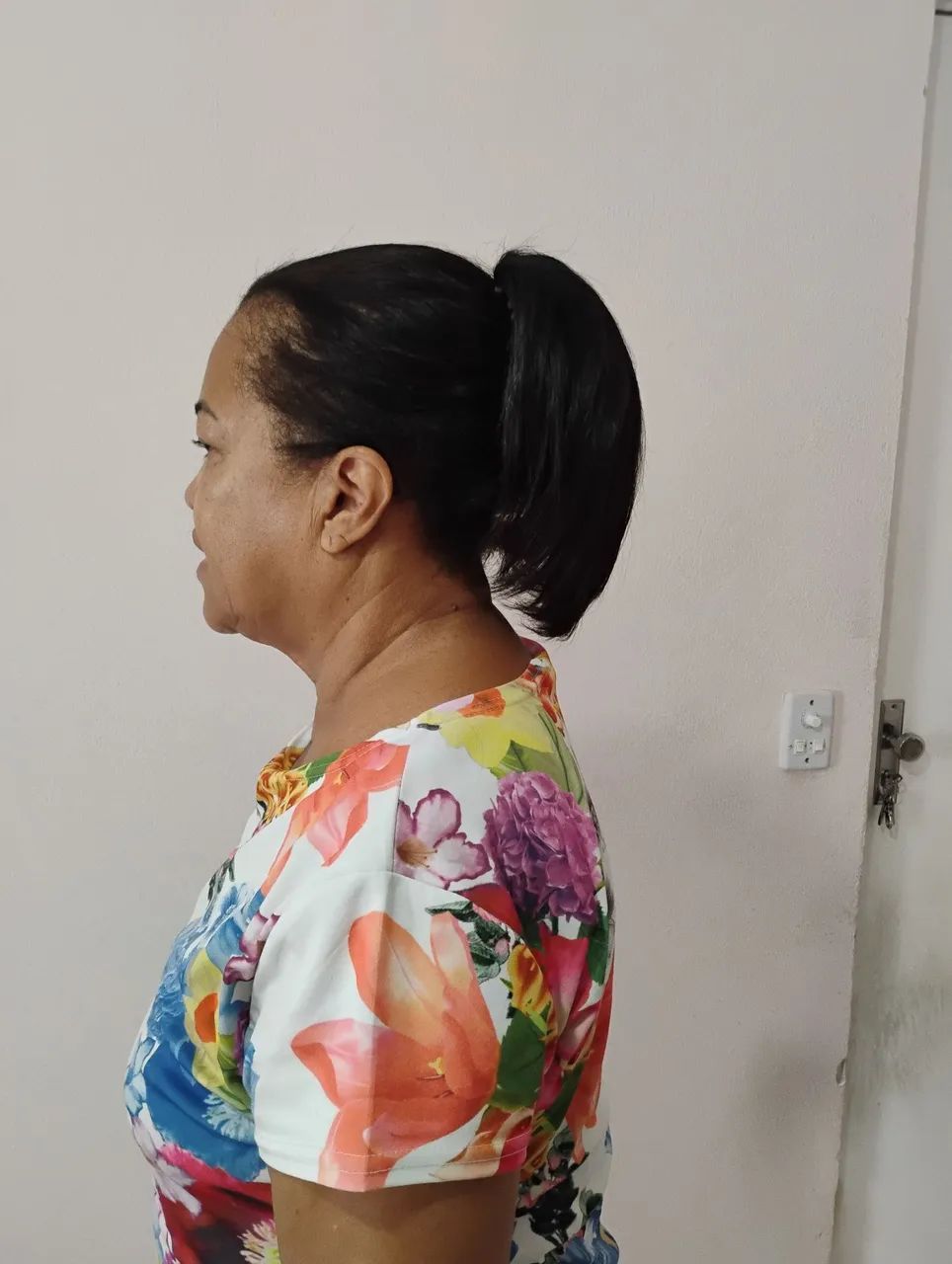 Aplique / Rabo de cavalo , cabelo humano .  - Foto 3