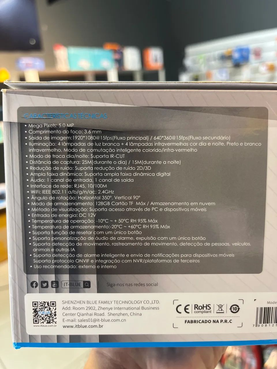 Câmera de segurança interna/externa a prova d?água - Foto 2