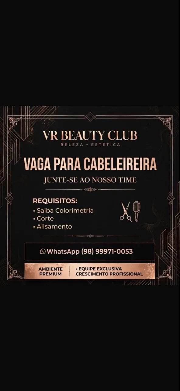 Vaga de cabeleireira 