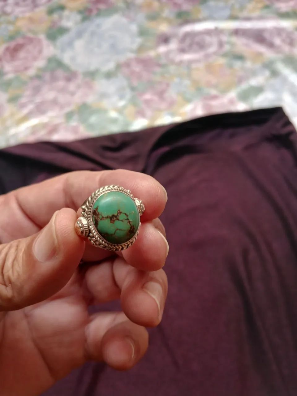 Anel de prata com pedra - Foto 4
