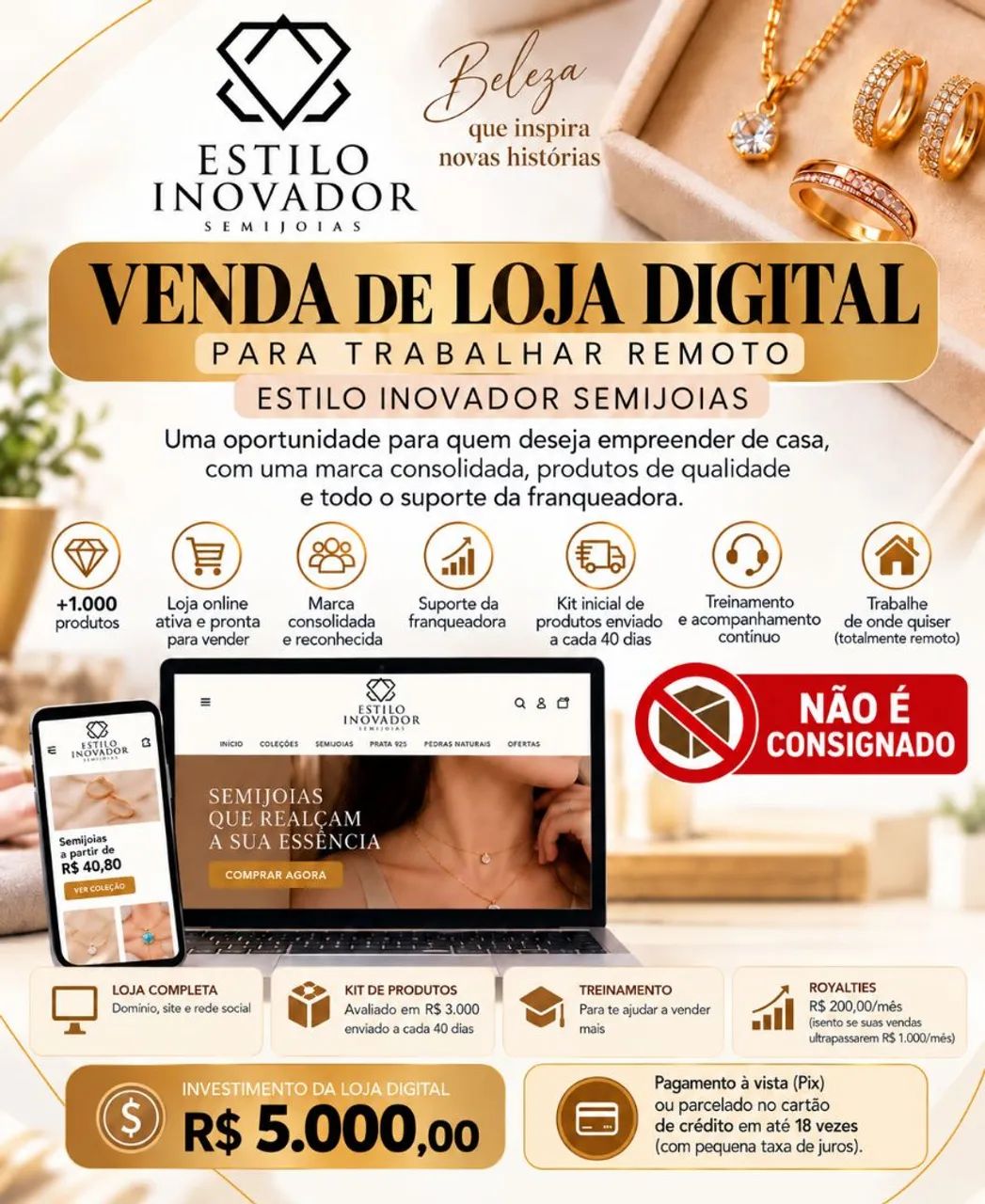 Repasse de loja online SITE