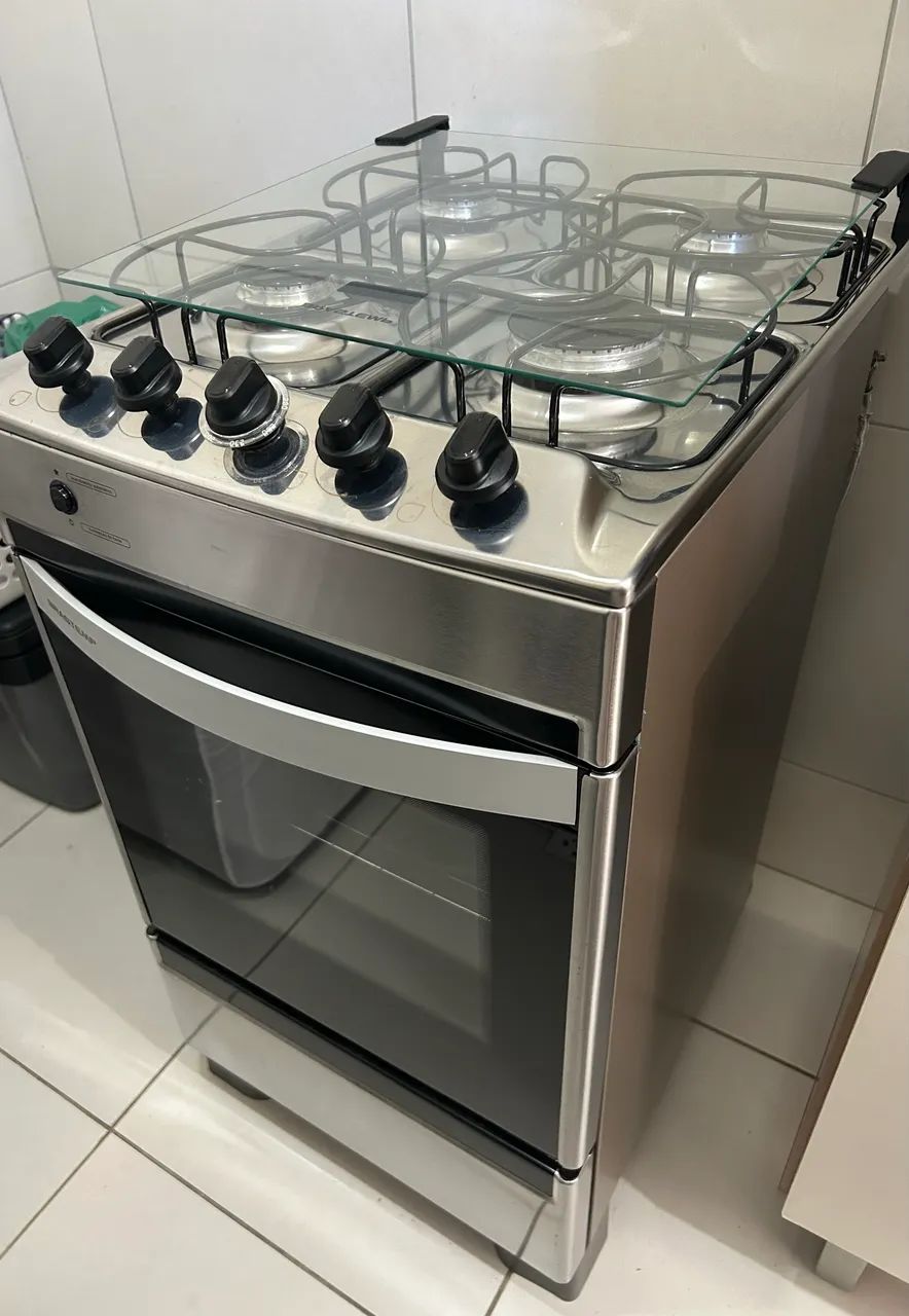 Fogão Brastemp 4 bocas INOX - acendimento elétrico 