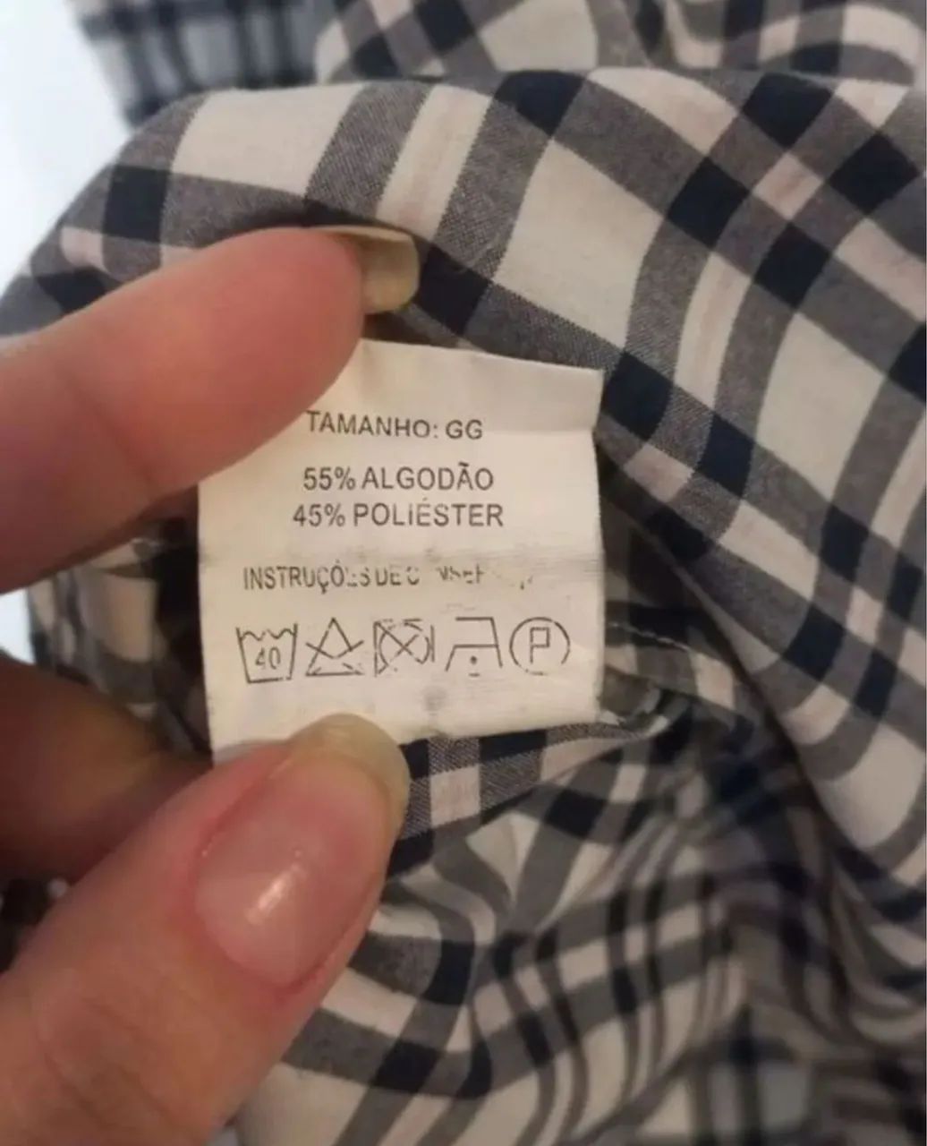 Camisa xadrez masculina. Id. gg - Foto 2