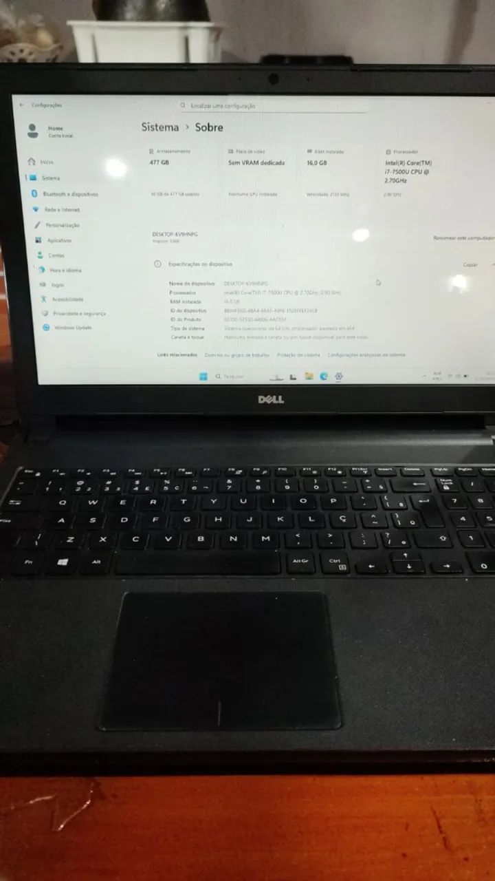 NOTEBOOK DELL INSPIRON 5566 i7 GERAÇÃO 7 - Foto 3