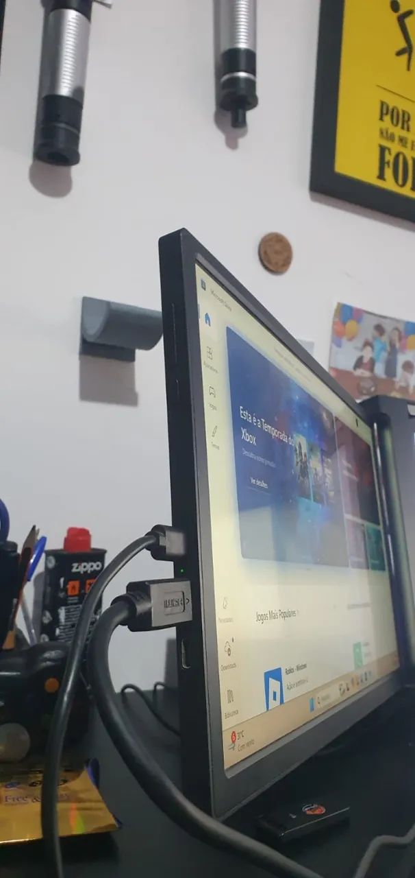 Monitor Portátil Triplo UPERFECT 14' FHD - Extensor de Tela para Notebook - Foto 4