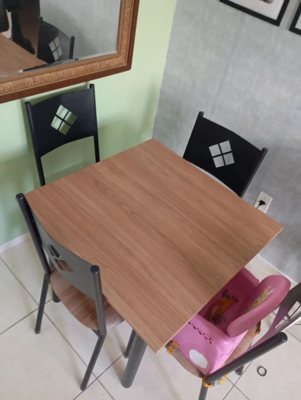 CONJ. MESA + 4 CADEIRAS 90X90 - Foto 2