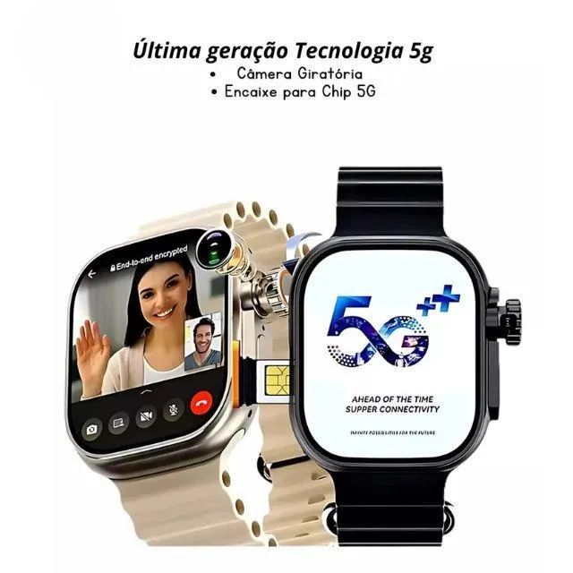 Smartwatch Ultra 3 AI  5G Série 10 100%ORIGINAL Android Chip 16GB e GPS O MAIS POTENTE!!!! - Foto 6