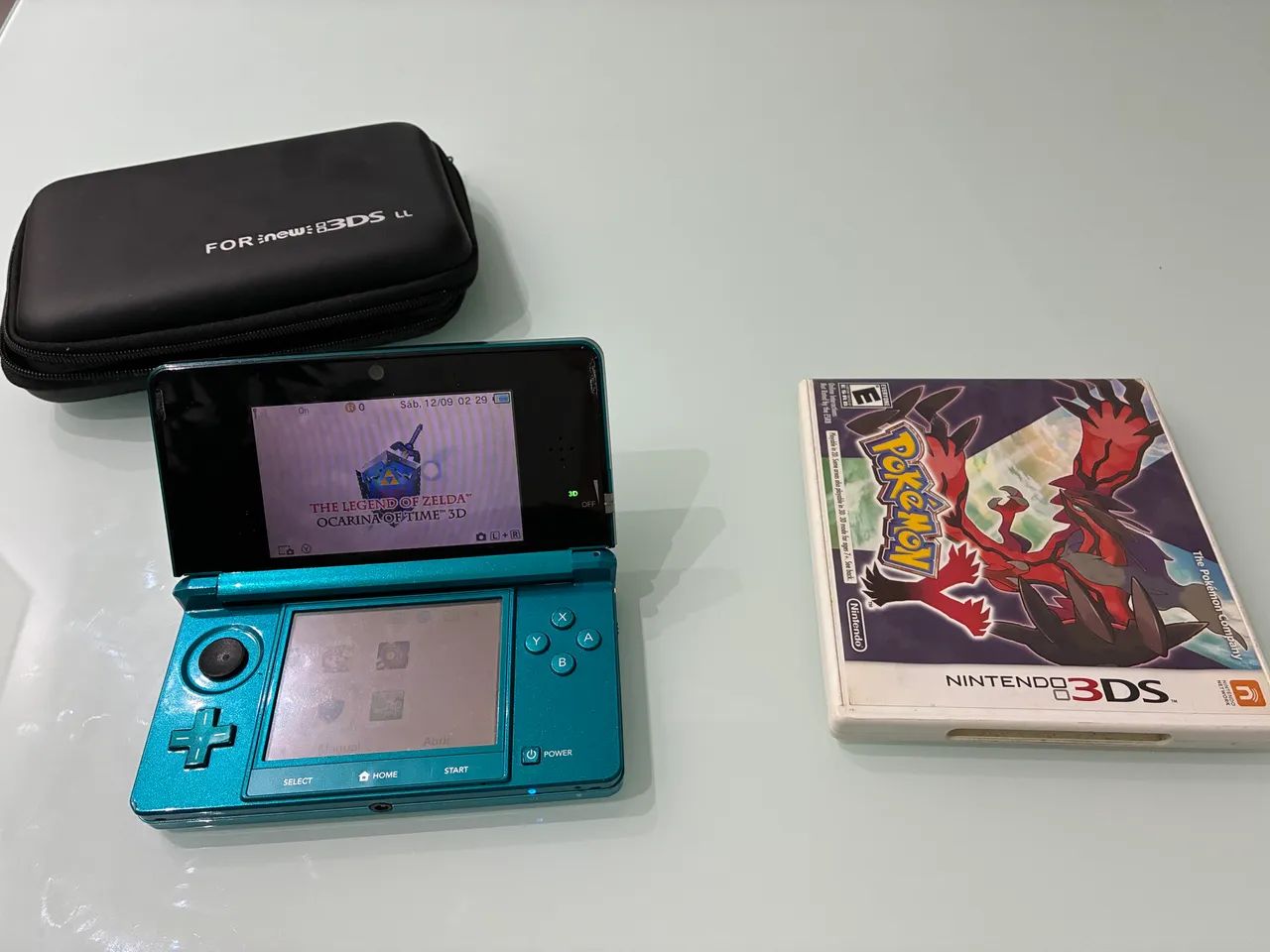3ＤS Nintendo 3DS OLD Azul Desbloqueado 64GB + Pokémon Y Original