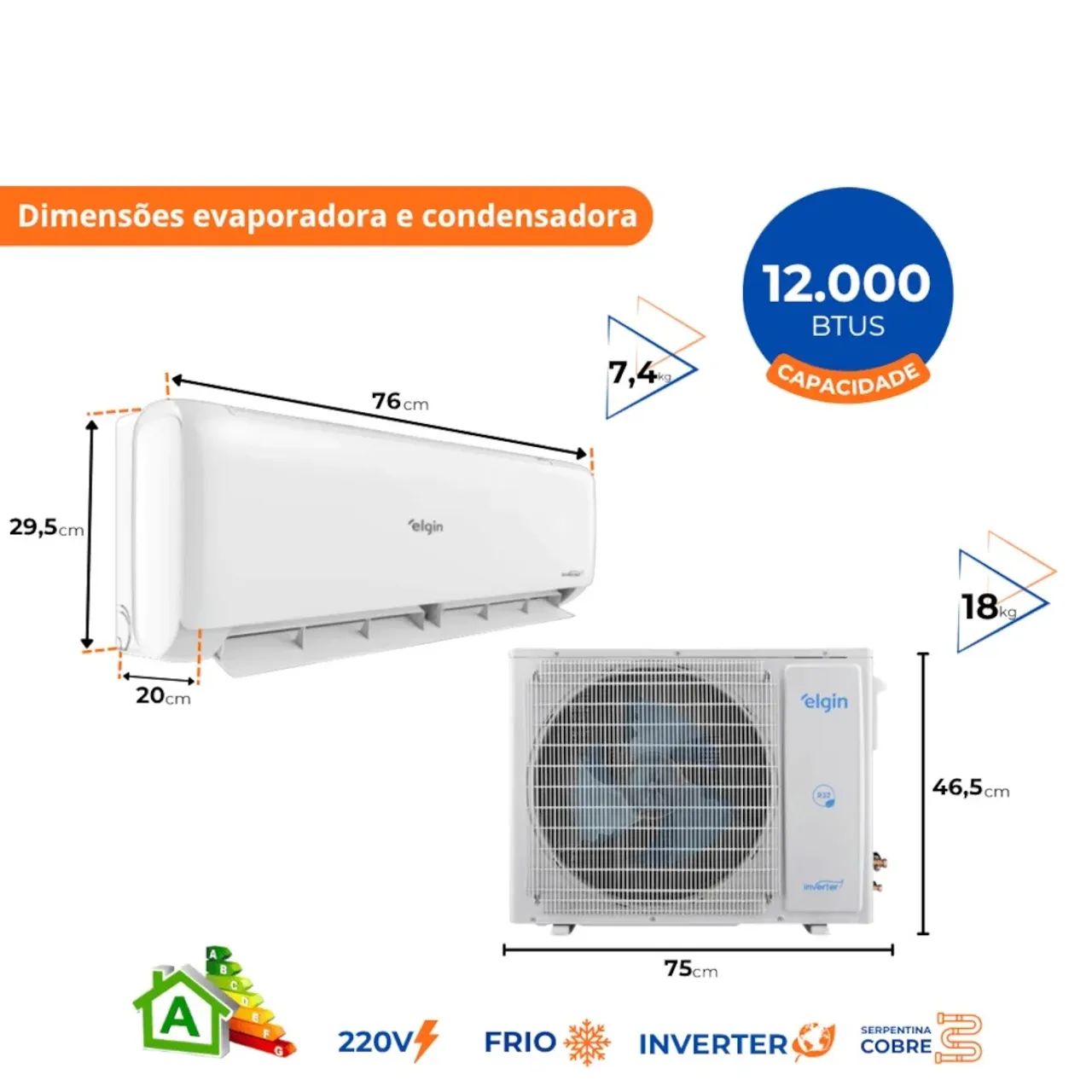 Central de ar 12.000 BTU - Foto 3
