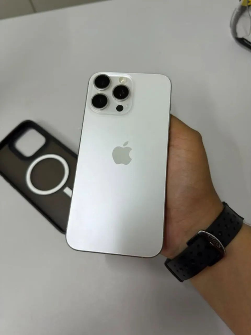 IPhone 15 Pro Max Branco 256GB. Ótimo estado, sem defeitos. - Foto 4