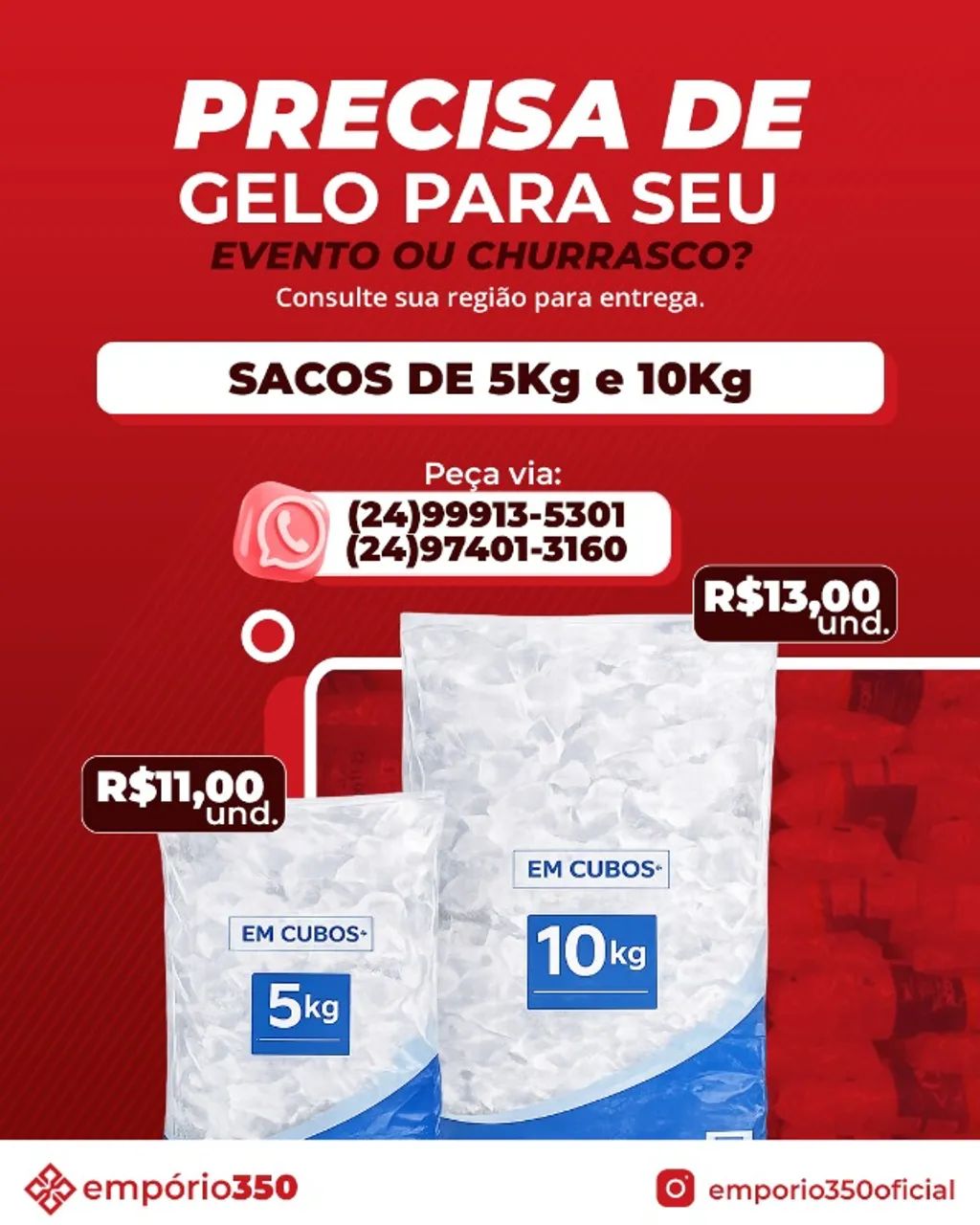 Gelo 5Kg e 10Kg