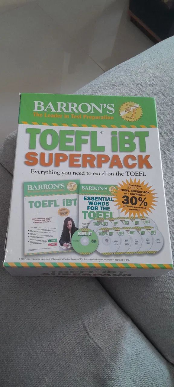 Kit Barron's TOEFL iBT Superpack - Completo (Livros + 11 CDs