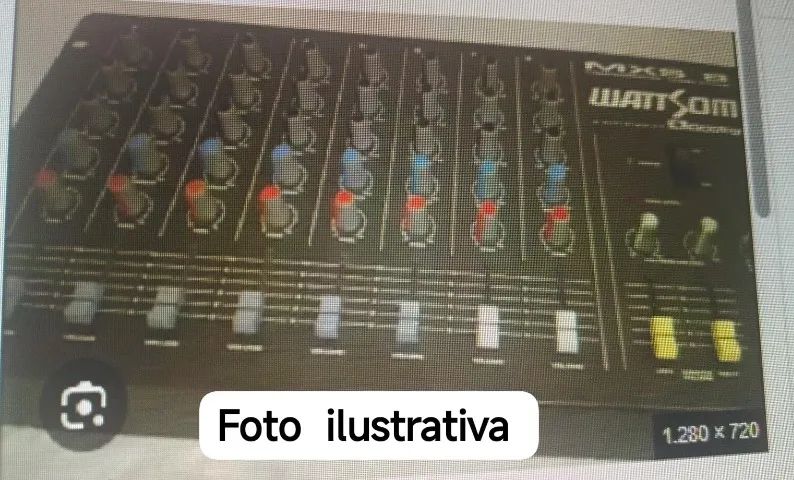 mesa de som 8 canais 