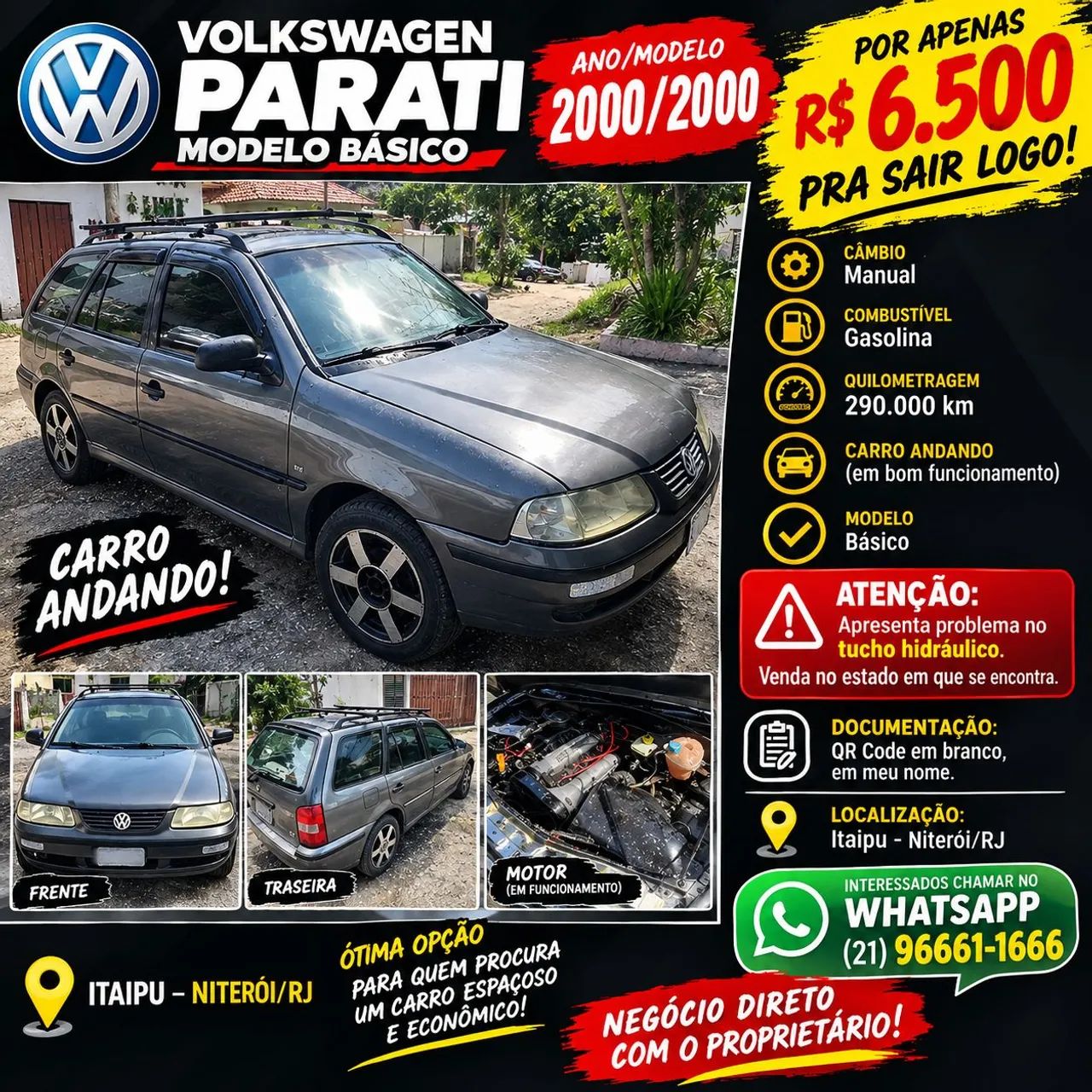 Volkswagen Parati Parati 1000 Mi 16V 2p e 4p 2000