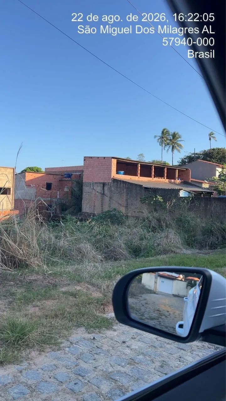 Terreno em milagres próximo à praia 