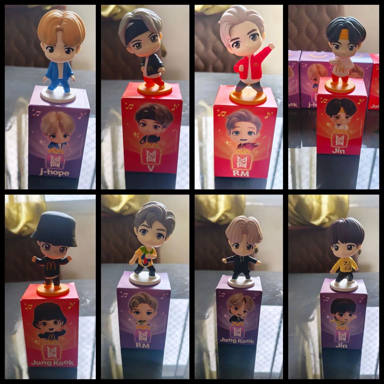 8 bonecos do BTS 