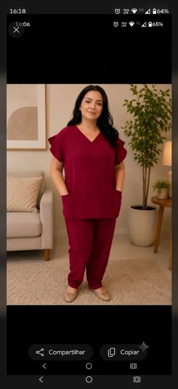 Pijama hospitalar plus size  - Foto 2