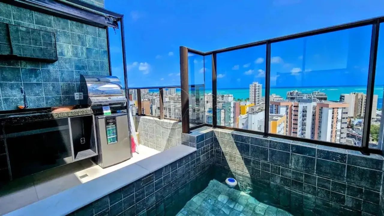 Cobertura 2 quartos com vista para o mar na Ponta Verde, 100% mobiliada e decorada. - Foto 5