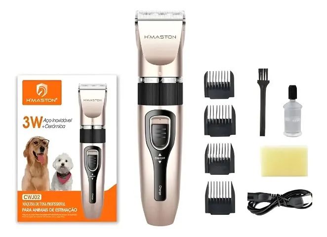 Máquina De Tosa Profissional Sem Fio P/ Cães E Gatos - Foto 4