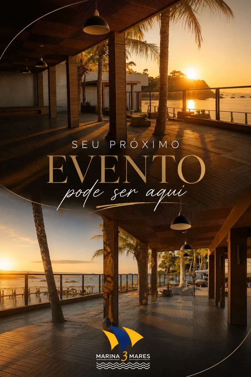 Aluguel de Espaço para Eventos na Marina 3 Mares