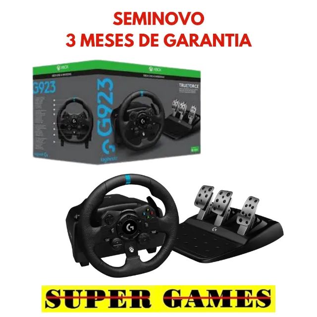 Volante Logitec G923 Xbox Series, Xbox One e PC, AceitamosTroca, Loja física desde 2004, P