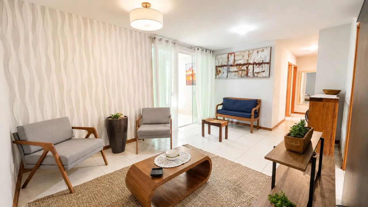 LOCAÇÃO -Apartamento MOBILIADO 3 quartos e lazer no Buritis