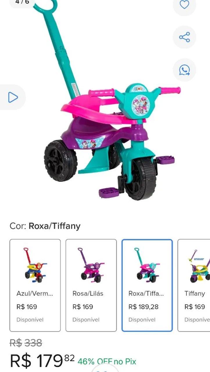 Carrinho de passeio menina  - Foto 4