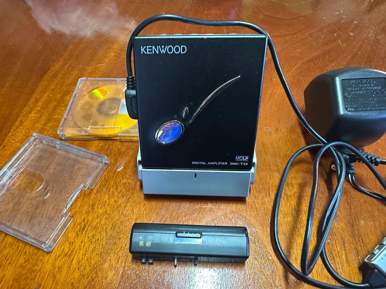 MD Mini Disc Kenwood walkman DMC-T33 Vintage digital com controle