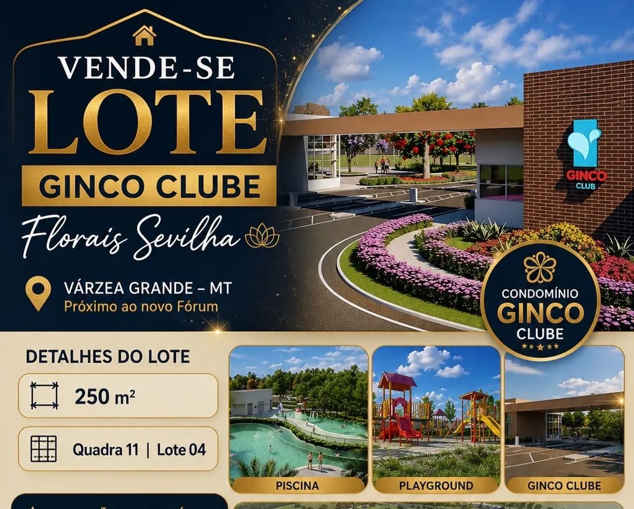 Vendo lote Ginco Clube  
