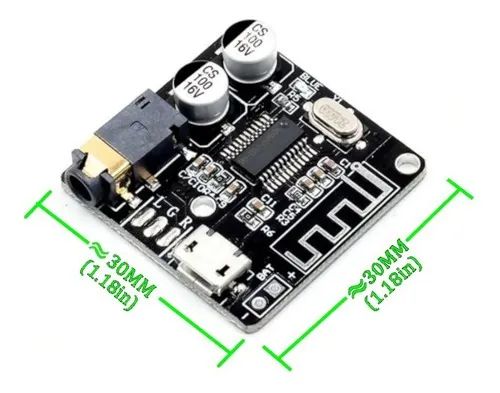 Placa usb Bluetooth 5.0 Receptor Estéreo P2 Aplificador 5w