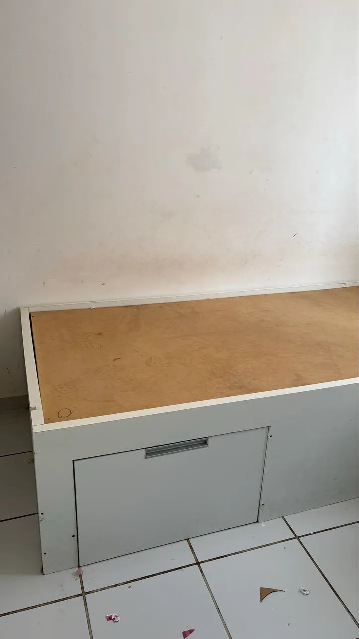 Cama solteiro projetada em MDF  - Foto 2